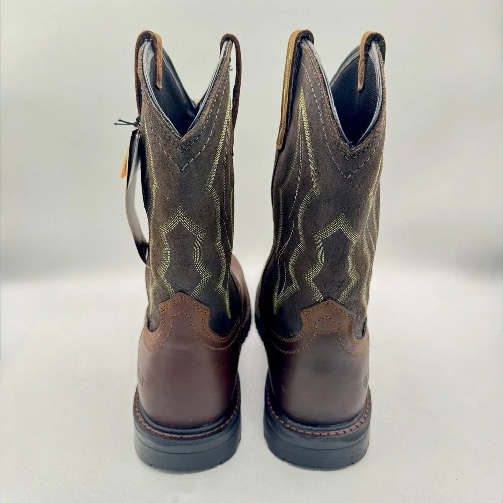 Ariat Rigtek H2O Boots Men's Size 10.5 D Brown Leather Composite Toe